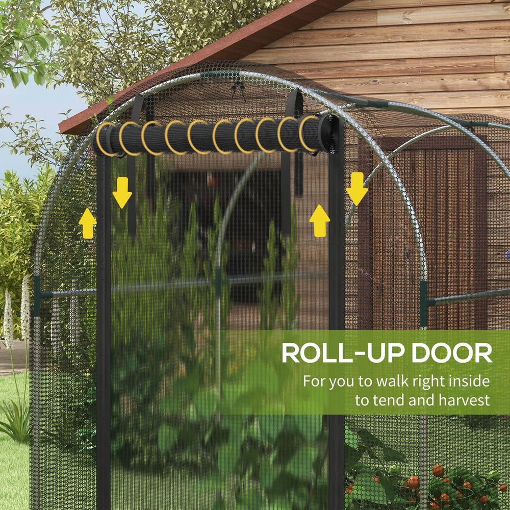 Outsunny Fruit Cage, Plant Protection Tent, 1.2x2.4x1.9m