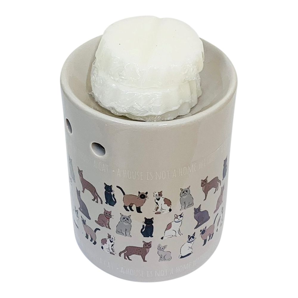 Adorable Cat Oil Burner & Wax Melts Set