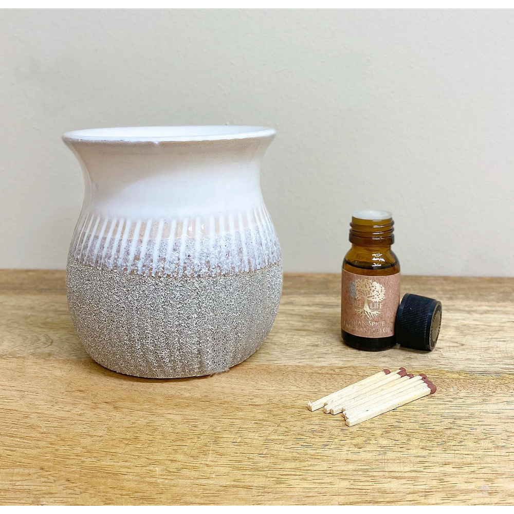 Premium Grey Sandstone Oil/Wax Burner