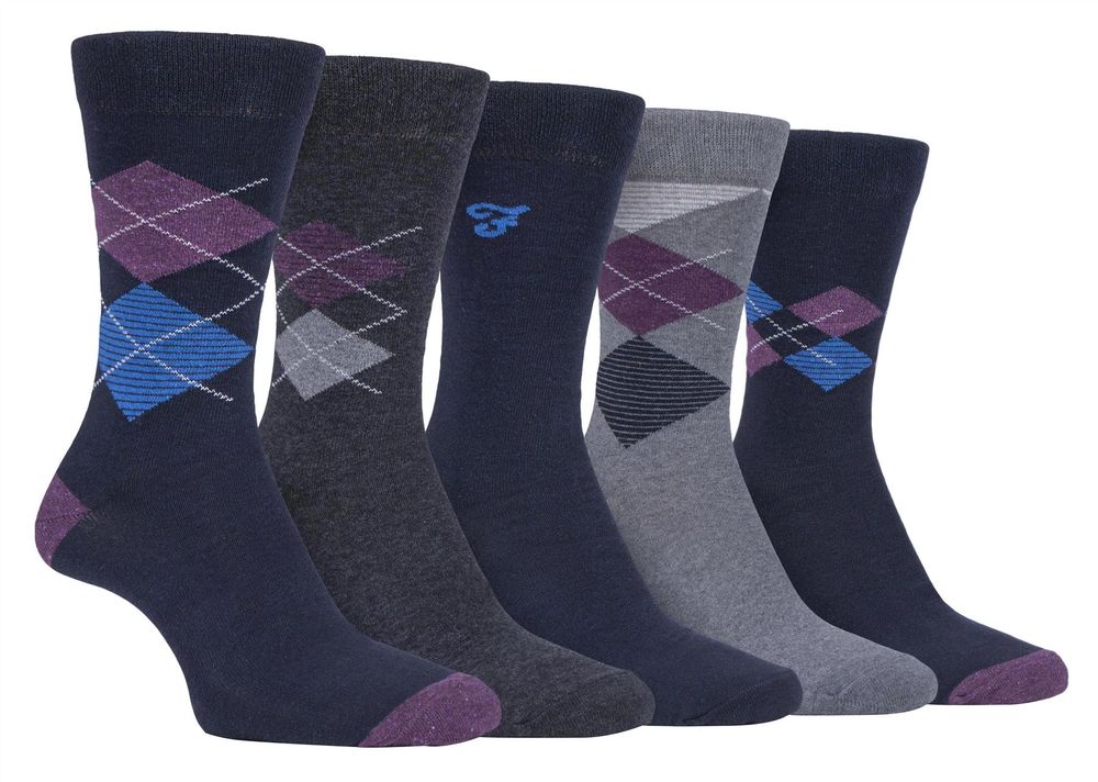 5 Pack Farah Classic Patterned Socks - FCS270