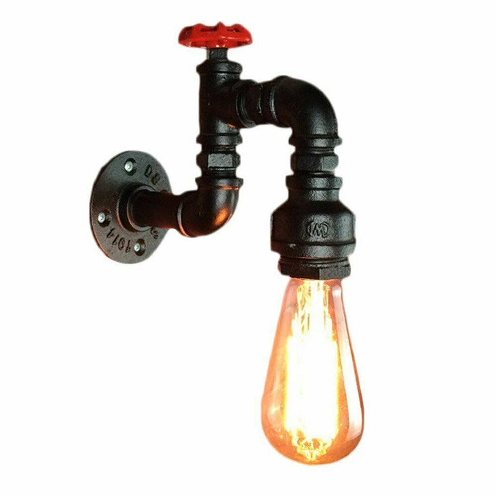 Vintage Industrial Water Pipe Wall Sconce Light E27~2173