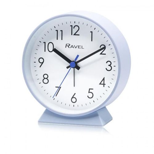 Ravel Bedside Modern Round Large Alarm Clock Ice Blue RC049.6