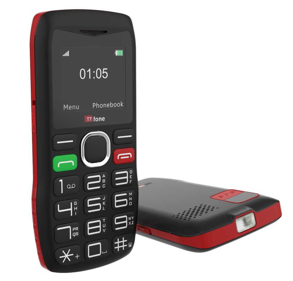 TTfone TT880 Big Button Mobile Phone - Easy-to-Use, USB C Mains Charger - Ideal for Seniors & All Demographics