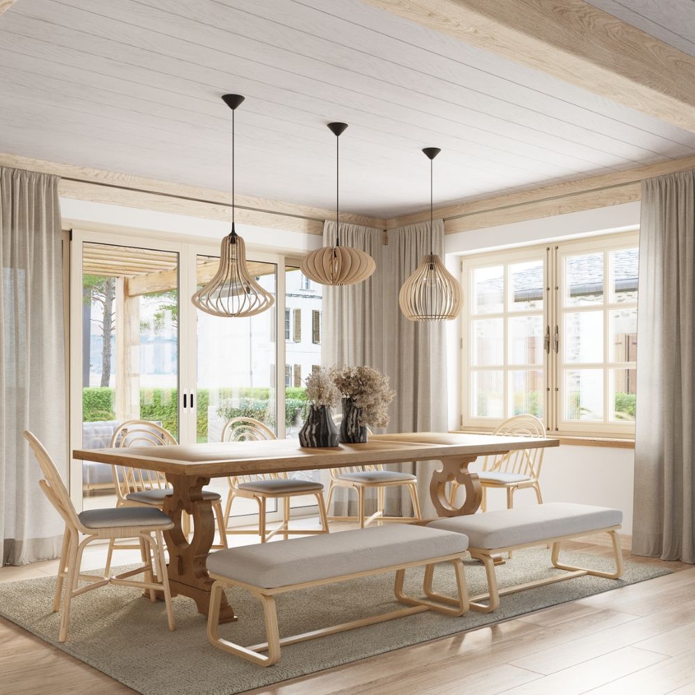 Aprilla Pendant Lamp - Stylish, Scandinavian Design, High-Quality Wood, E27 socket