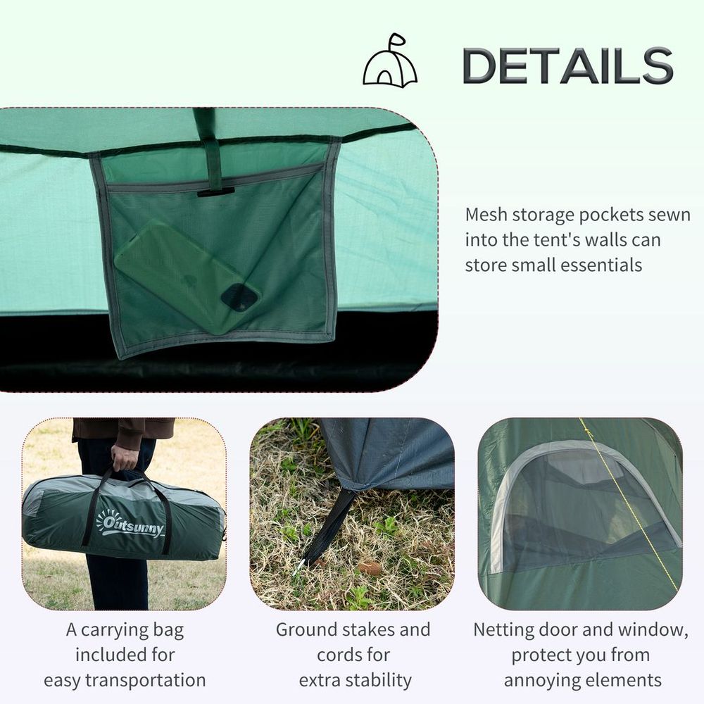 Premium 5-6 Person Camping Tent - Durable, Spacious & Easy Setup - Includes Bag & Accessories