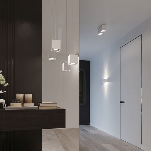 Pendant lamp aluminum Quad modern Design GU10