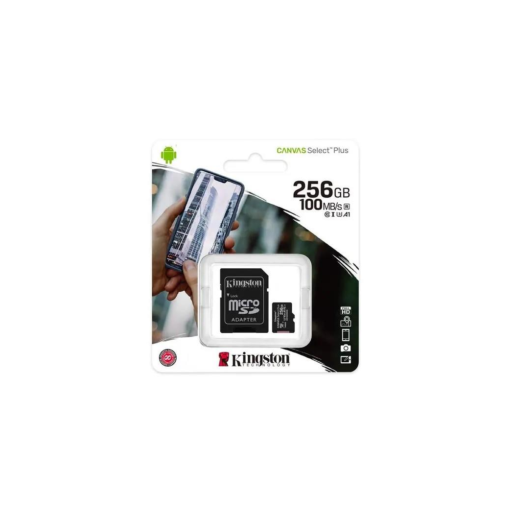 Kingston Canvas Select Plus MicroSD (SD Adapter Included)- 256GB