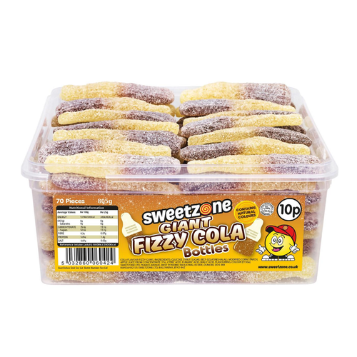 10p Fizzy Cola Bottles 805g Tub Sweets