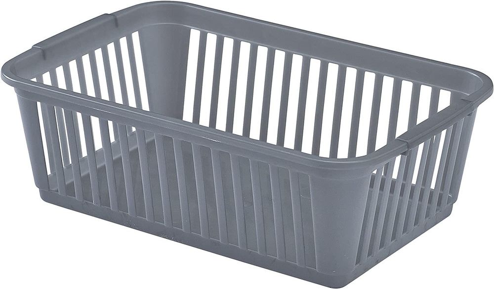 Whitefurze Handy Basket, Silver, 25 cm - Lightweight & Durable Storage Organizer - Ideal for Home, Office, School