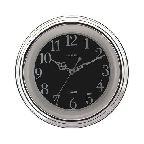 Amplus 12" Wall Clock Silver PW031S