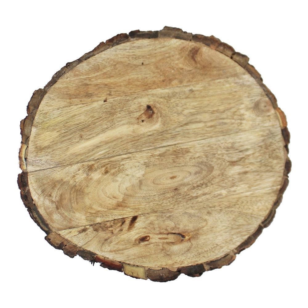 Premium Wooden Bark Chopping/Serving Board - 30cm