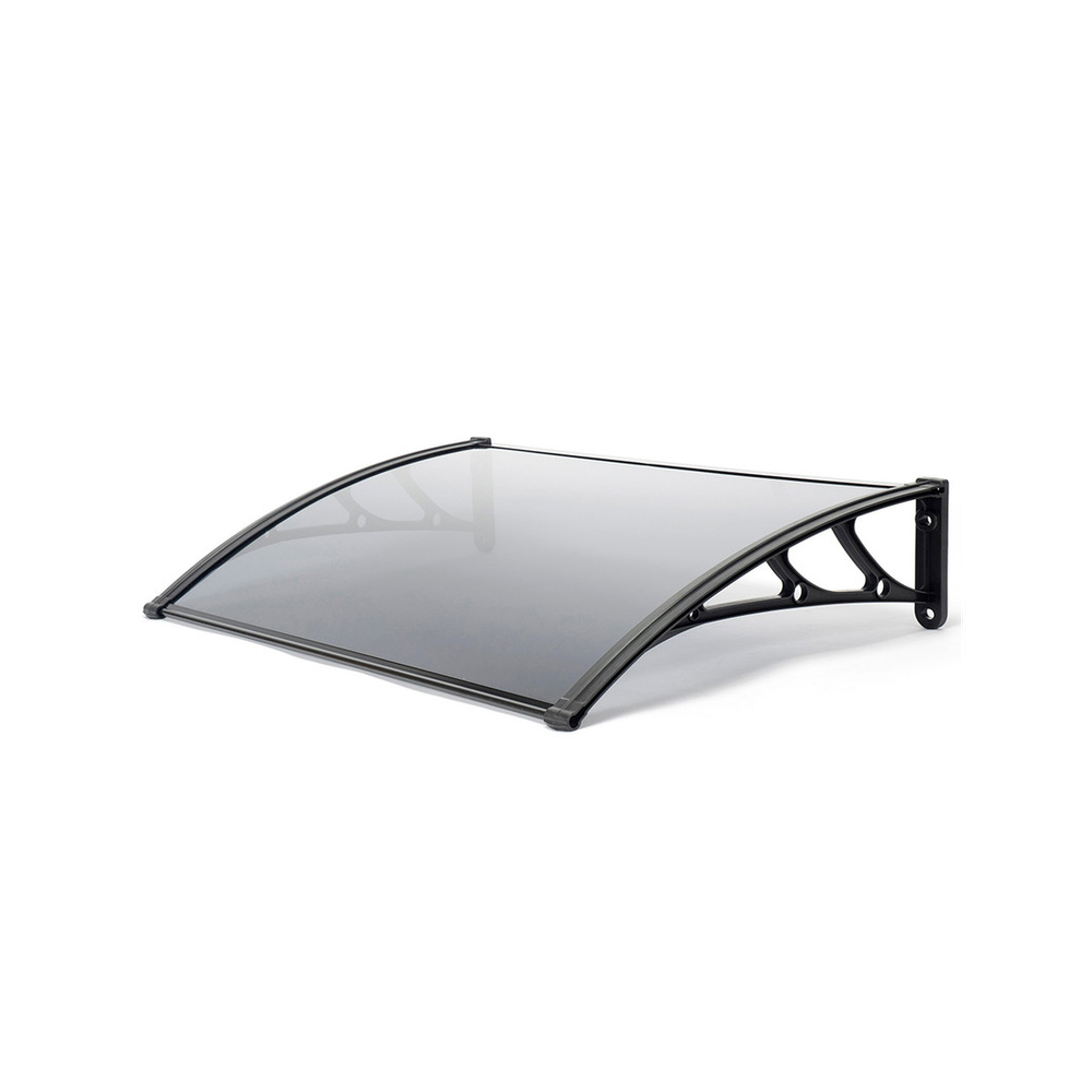 High-quality Tinted Door Canopy - Black