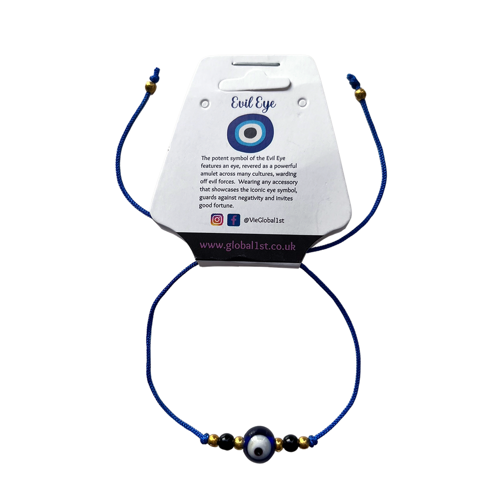 Authentic Evil Eye Black Beads Thread Bracelet