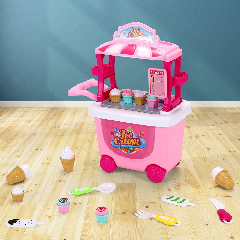 SOKA Ice Cream Trolley - Hours of Playtime, Great Learning Toy, Perfect Gift - 27 Pcs
