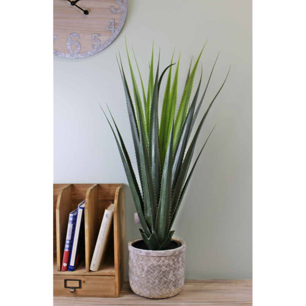 Realistic Artificial Aloe Vera Plant, 80cm - High Quality Indoor/Outdoor Decoration