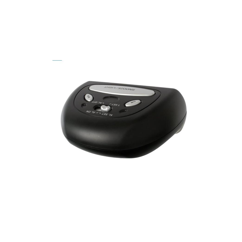 High-Quality Acctim Auric Large LCD Alarm Clock - Black