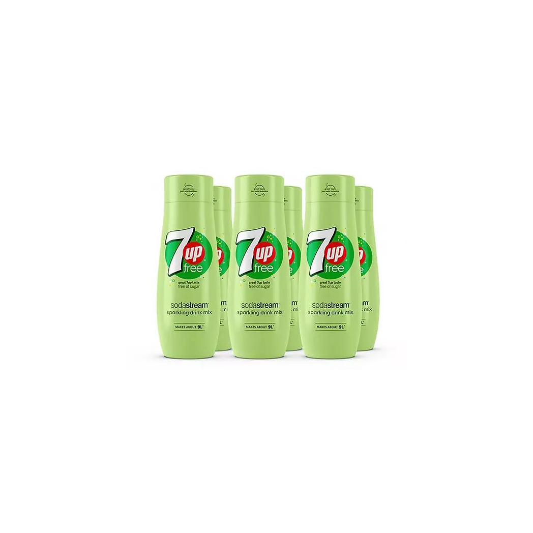 SODASTREAM 7 UP Free Flavor ST 440ml 6 Pack - Crisp, Refreshing, and Plastic Bottle Free!