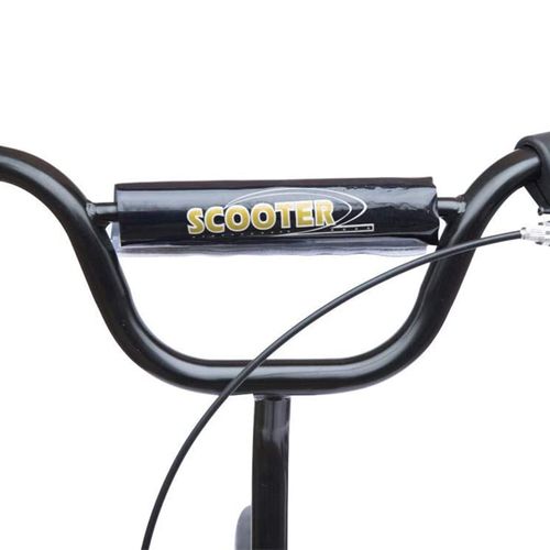 HOMCOM Kids Scooter Kick Scooter with 12" EVA Tyres, Rear Brake, Big Wheels Scooter for 5-12 Years Old