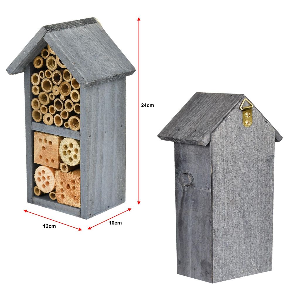 ASAB Deluxe 2 Storey Insect Hotel Grey