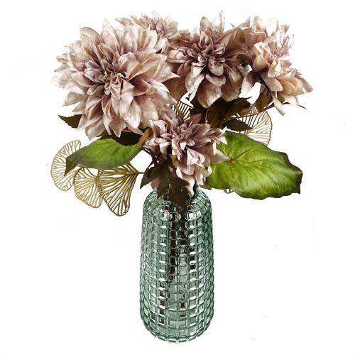 Pack of 6 x 65cm Golden Leaves Flower Arrangement Decoration