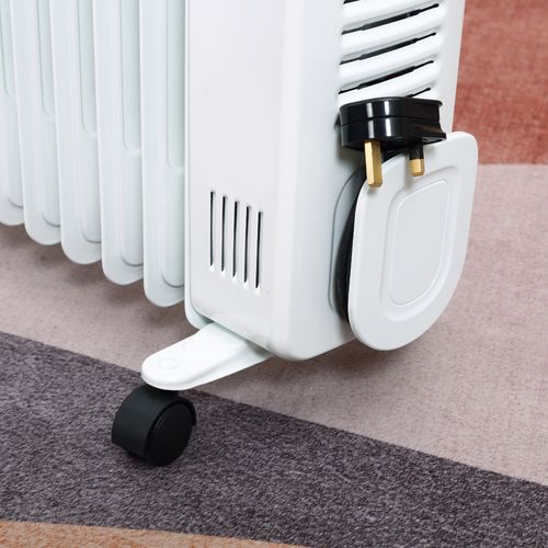2720W Digital Oil Filled Radiator, 11 Fin, Timer, 3 Settings, Safety Off Remote