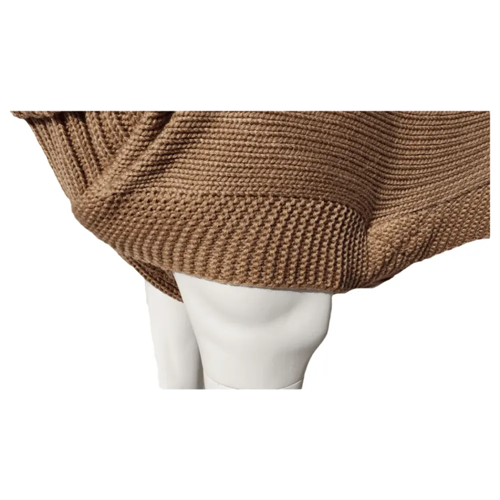 Contemporary Cableknit Jazz Dog Jumper in Camel