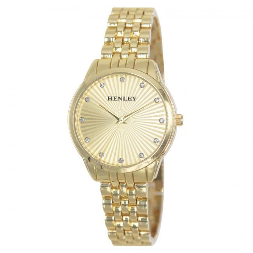 Henley Ladies Sunburst Dial & Bracelet Watch H07320 Available Multiple Colour