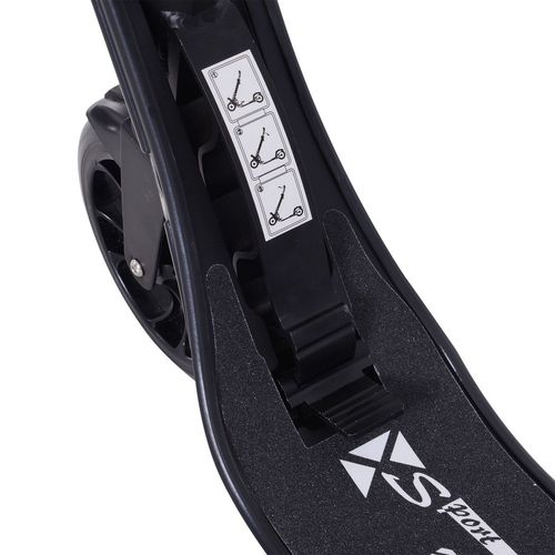 HOMCOM Folding Kick Scooter Hight-Adjustable Urban Scooter w/Rear Brake Black