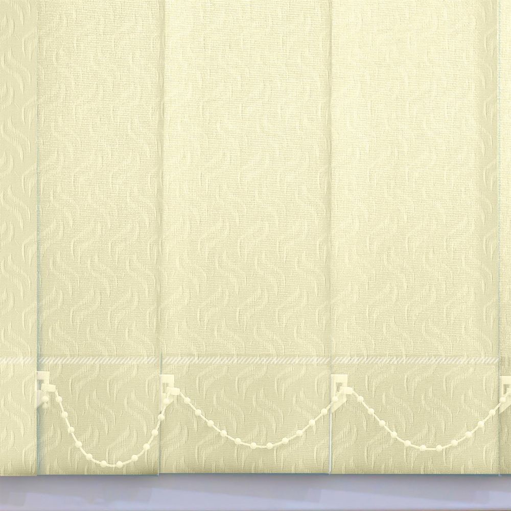 Premium Vertical Blind Slats 89mm - Dolphin Cream - 1700mm (J812918)