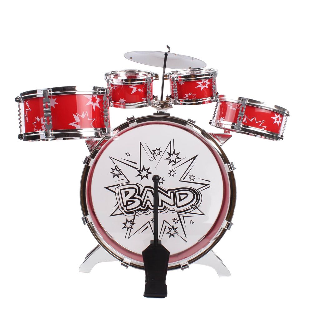 SOKA DRUM SET for Kids - Complete Big Band Drum Kit with Stool and Sticks - Encourage Creativity and Coordination Skills - High Quality