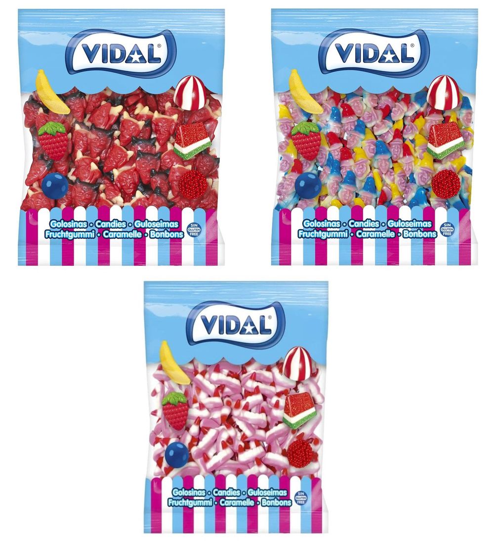 Combo Pack: Red Devils, Witches Heads, Vampire Teeth - 4.5kg of Quality Sweets