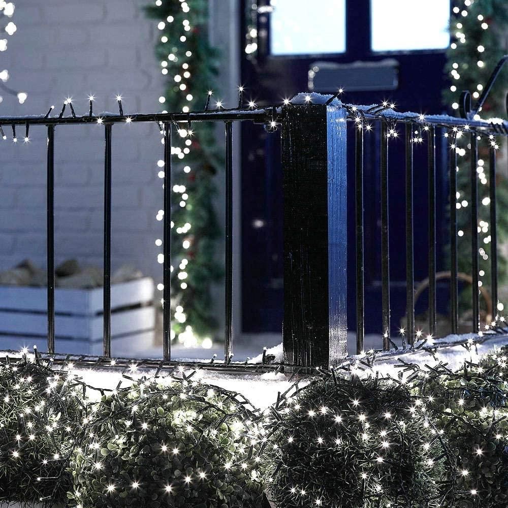 Planet Solar 100 LED White Outdoor String Solar Fairy Lights