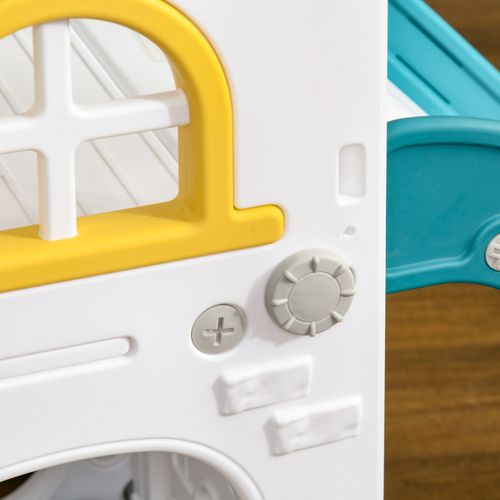 AIYAPLAY 4 in 1 Kids Slide for Indoor Use, for Toddler 1-3 Years Old, Yellow