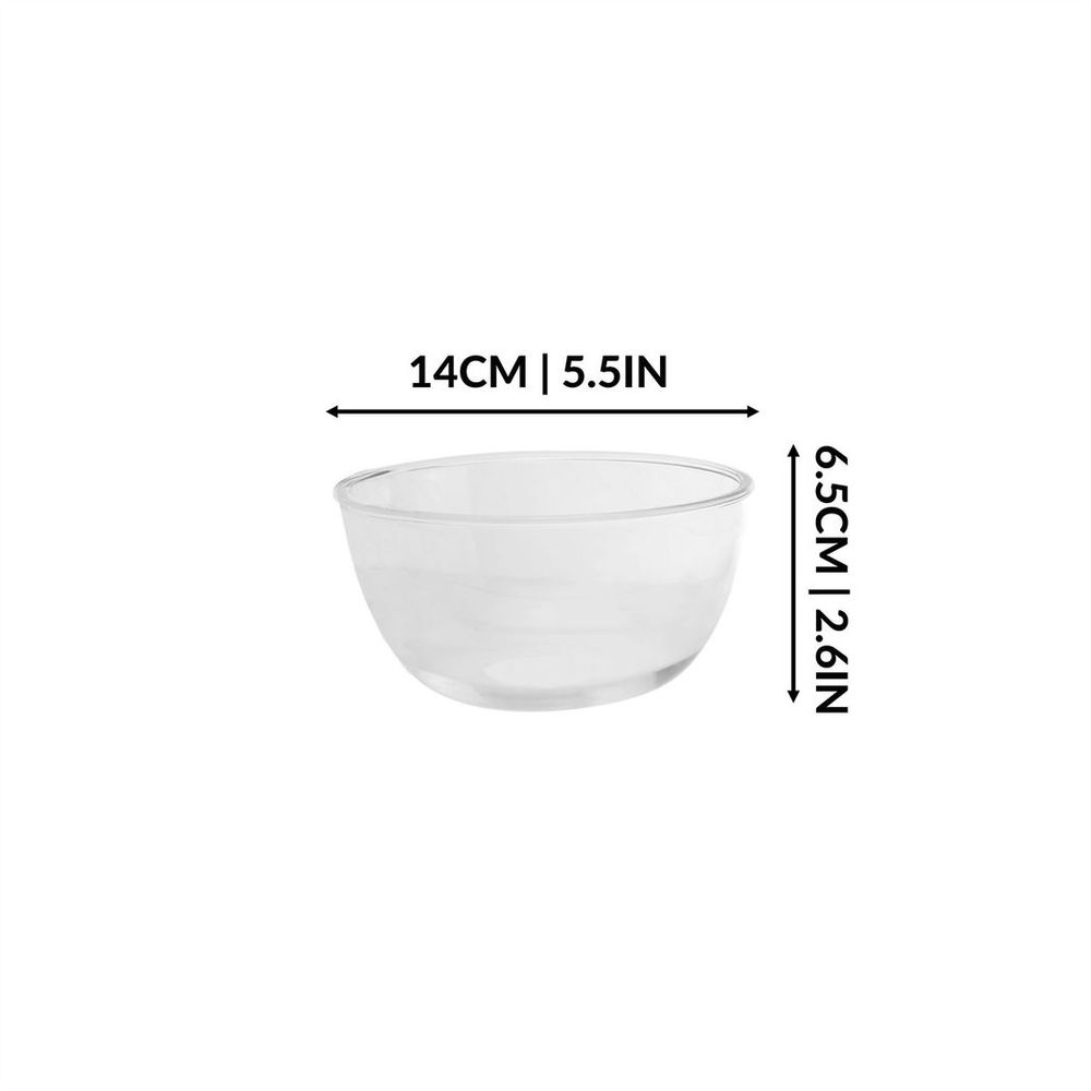 Premium Glass Mixing Bowls - Set of 3 | Scratch, Stain & Heat Resistant
