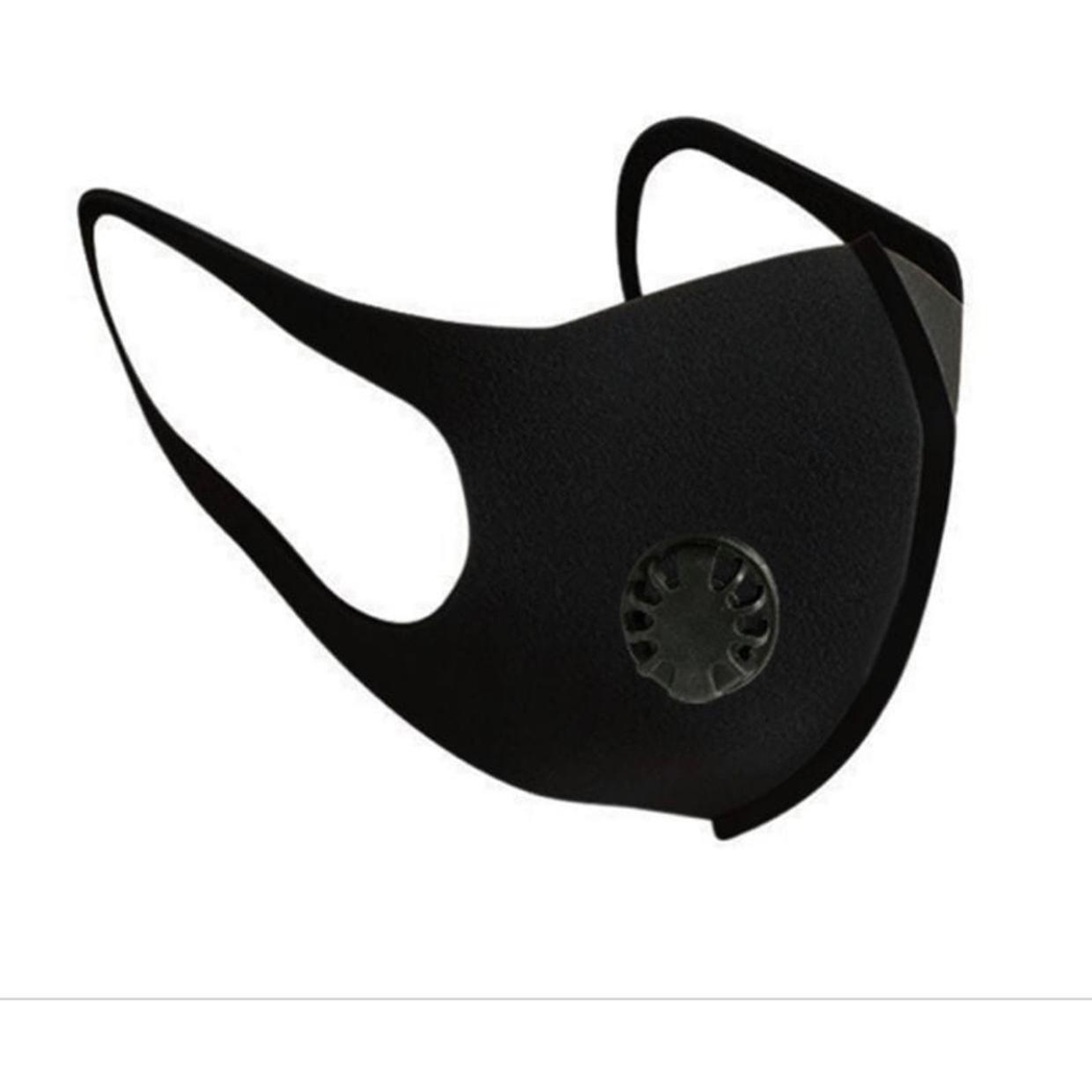 Black Reusable Fashion Face Mask With Filter