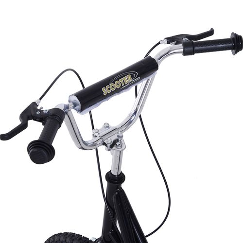 HOMCOM Kids Scooter, Teen Kick Scooter with Rubber Wheels, 16" Front Wheel, Height Adjustable Handlebar, Dual Brakes, Kick Stand, for 5+ Years