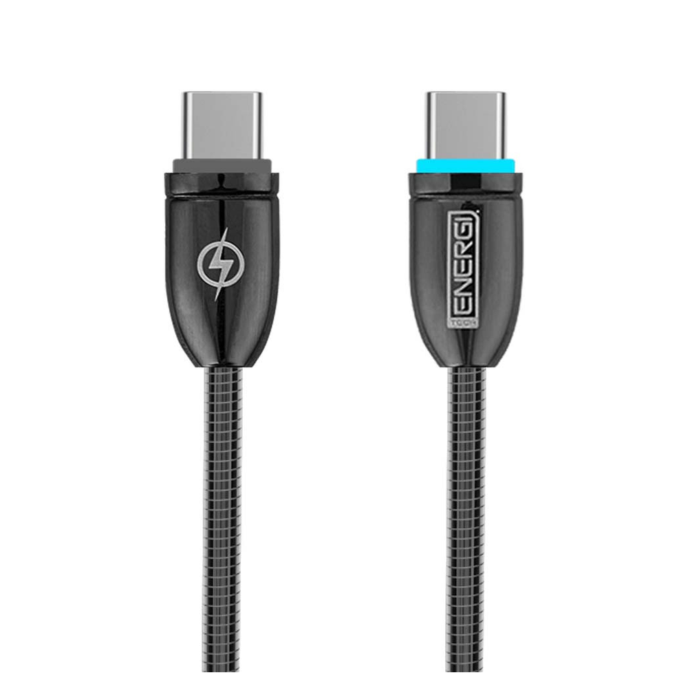 Tech Energi PD USB-C to USB-C Cable (Up to 60W) - 1.2M - Black | Lifetime Warranty