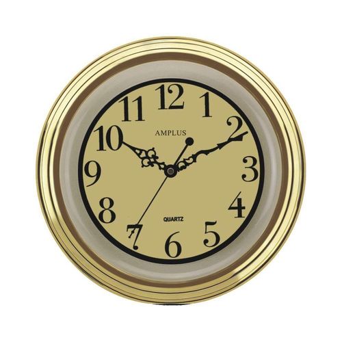 Amplus 12" Wall Clock Gold PW031G