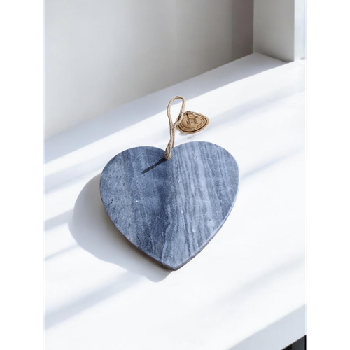 Grey Heart Chopping Board 24x26cm