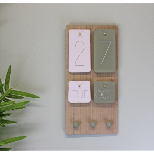 Wall Hanging Calendar, Eucalyptus Range