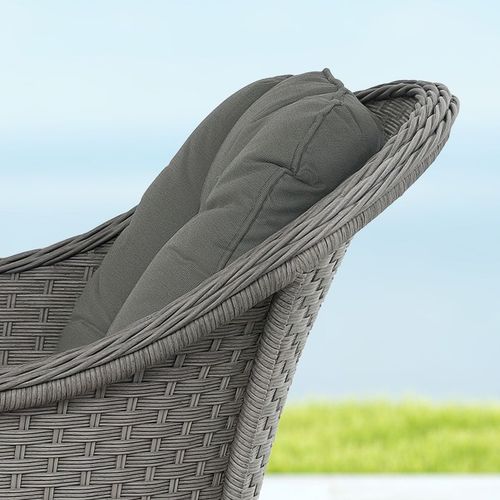Outsunny 4 PCS Rattan Garden Furniture, Padded Cushions Conversation Sofa Set