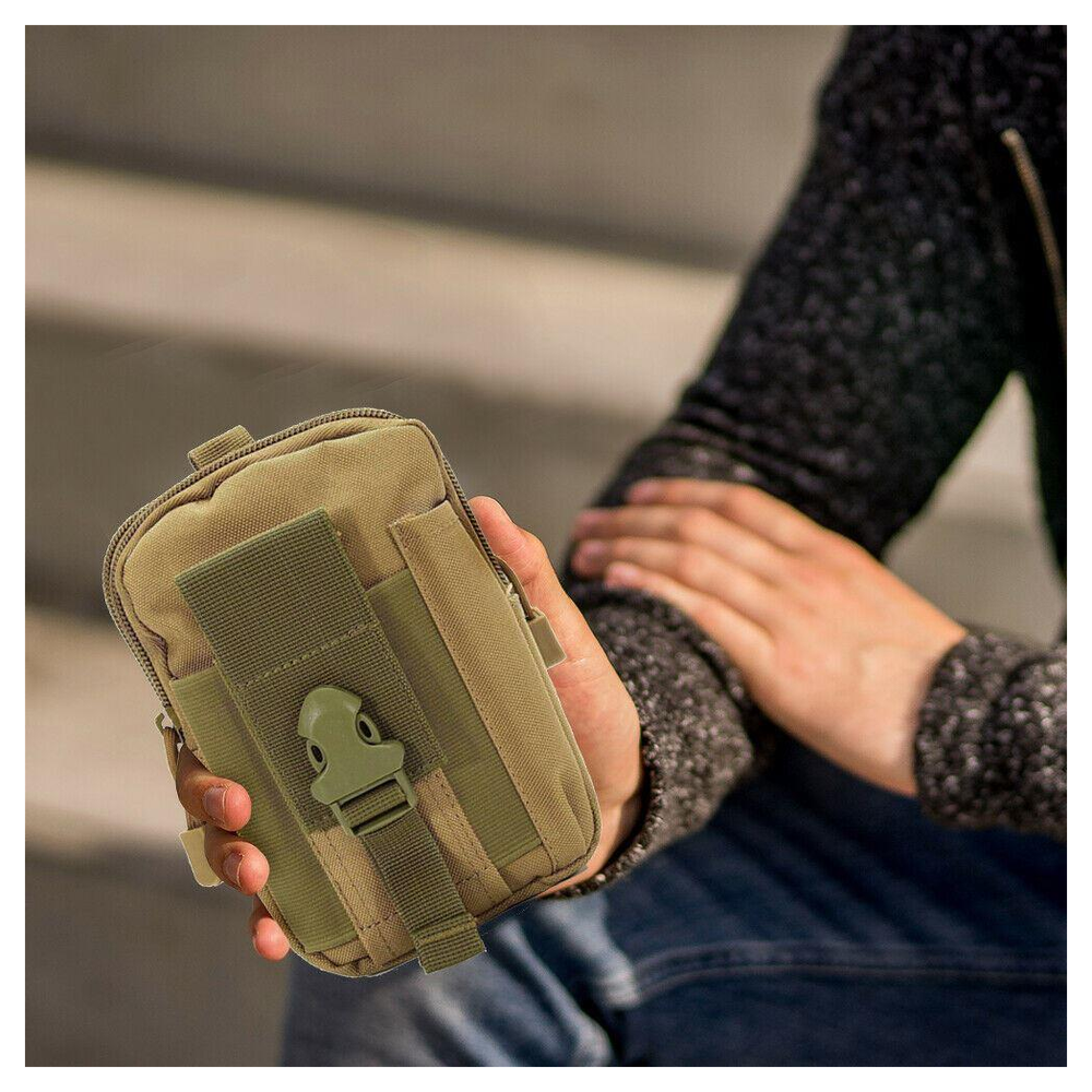 Flo Universal Outdoor Pouch Utility Gadget Waist Bag - Khaki