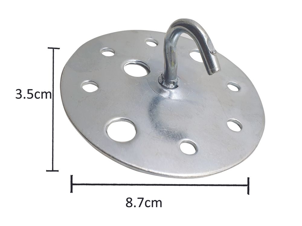 Premium Steel Ceiling Hook Plate Bracket | Heavy Duty Chandelier Light Holder | Easy Installation | High-Quality | 100% Satisfaction