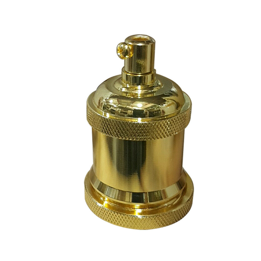 French Gold E27 Metal Lamp/Bulb Holder for Vintage Filament Bulbs - Antique, High Quality - 80 Characters