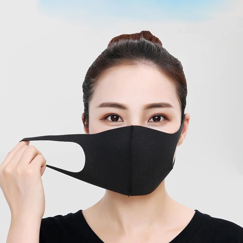EBAY ONLY - Reusable Fashion Face Mask BLACK PMS-755006-BLACK