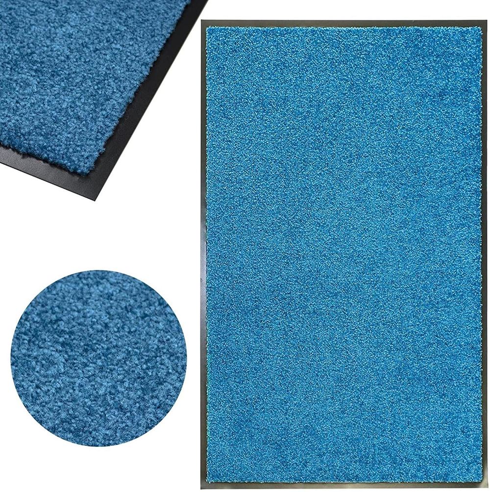 Wash & Clean 60x120 Teal Blue - Durable, High Traffic Area Mat for Home, Workplace, Sports Center, Shop - Effective Dirt Barrier