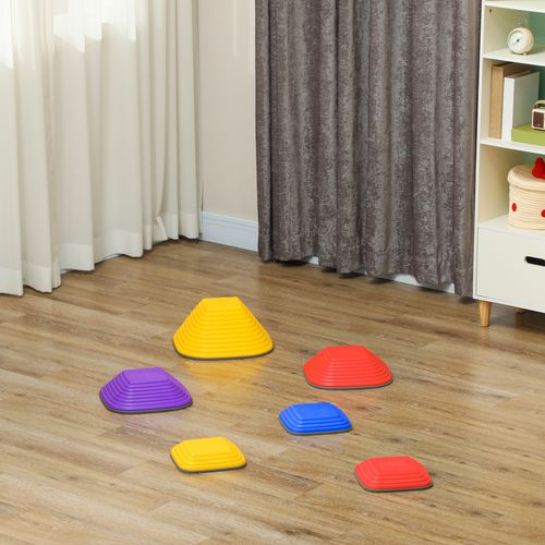 AIYAPLAY Balance Stepping Stones, 6PCs Sensory Toy Gift for Kids Aged 3-8