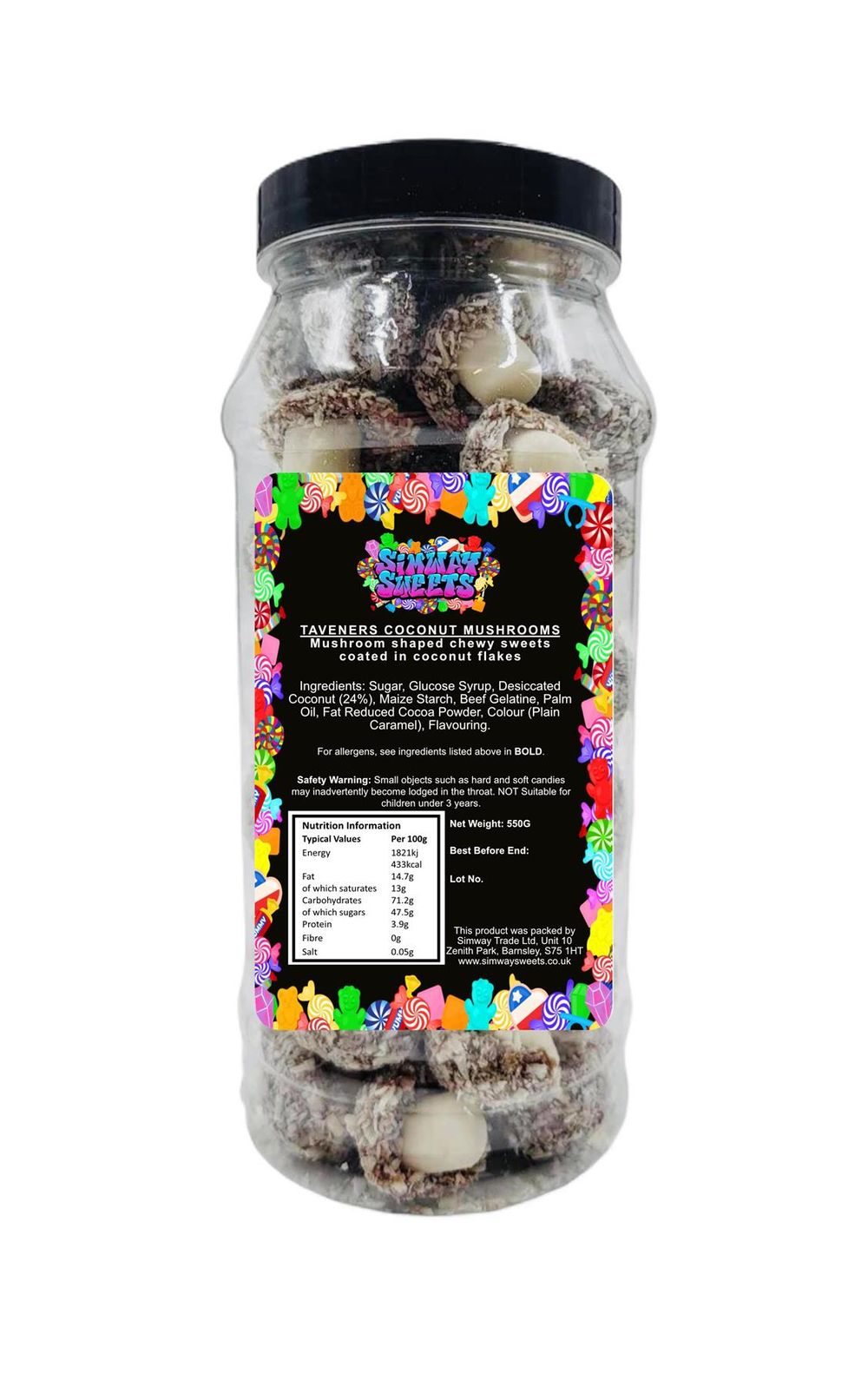 Coconut Mushrooms Retro Sweets Party Wedding Favours Candy Buffet Pick n Mix