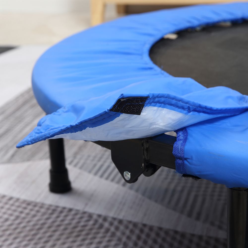 Foldable Mini Fitness Trampoline Exercise Rebounder, Blue