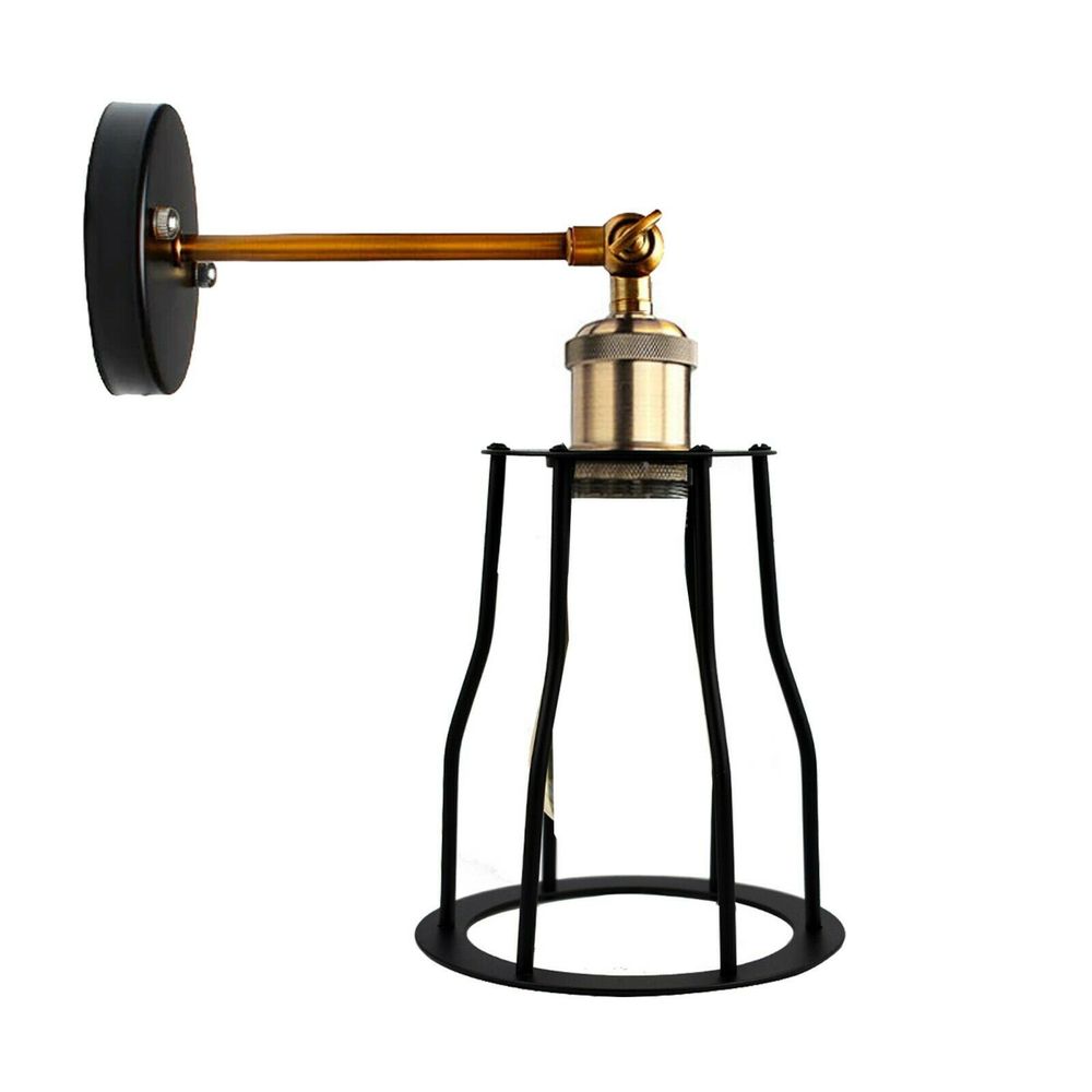 Morden Industrial Black Mug shape Wall Light Adjustable Indoor Wall Sconce